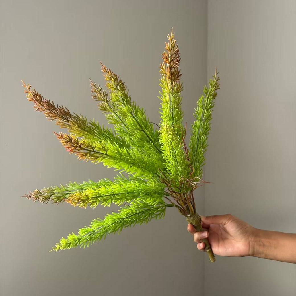 12-Head Faux Fox Tail Grass, 20" Real-Touch Greenery for Home Decor, Wedding, and Event Styling