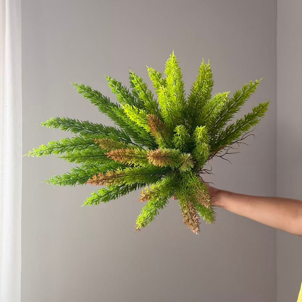 12-Head Faux Fox Tail Grass, 20" Real-Touch Greenery for Home Decor, Wedding, and Event Styling
