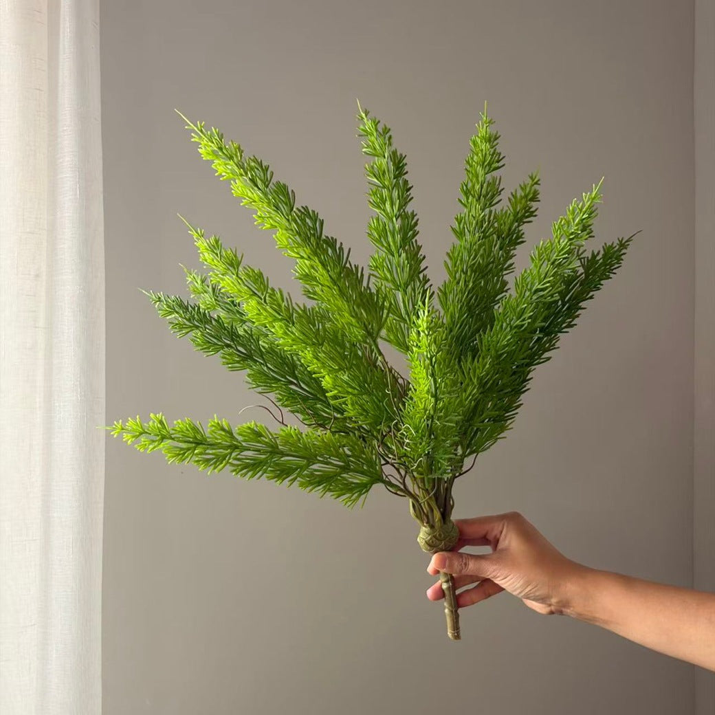 12-Head Faux Fox Tail Grass, 20" Real-Touch Greenery for Home Decor, Wedding, and Event Styling