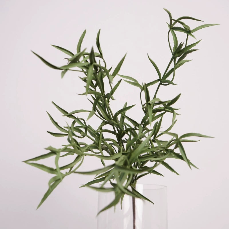 Faux Rosemary Spray, 17" Tall Realistic Greenery Stem, Life-like Artificial Herb for Vase Arrangements, Farmhouse Home Decor, Weddings & DIY Projects