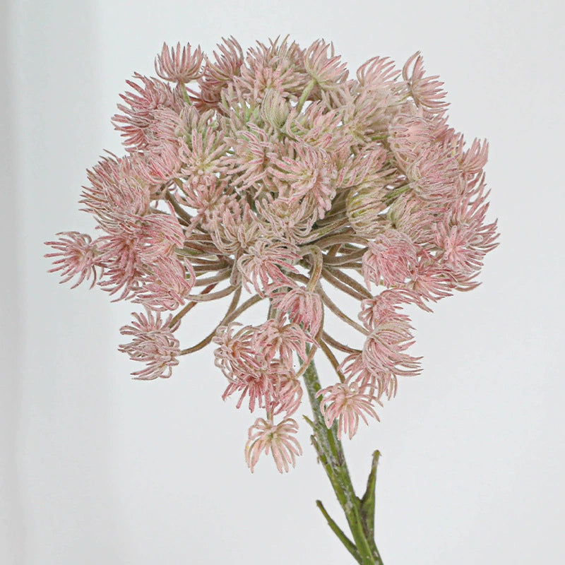Large Faux Allium Stem, 19" Artificial Dandelion with 7" Flocked Head, Realistic Long Stem for Tall Vases, Wedding Centerpieces & Home Decor