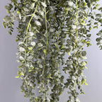 Realistic Trailing Eucalyptus Vine, 33" Artificial Hanging Plant, Lifelike Faux Greenery for Wall Decor, Shelf Styling & Event Design