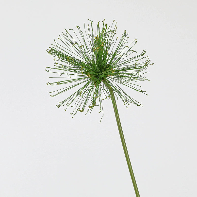 Faux Papyrus Stem, 32" or 25" Tall Realistic Allium Grass, Architectural Plant for Modern Vase Arrangements, Home Decor, Wedding & Event Floral