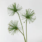 Faux Papyrus Stem, 32" or 25" Tall Realistic Allium Grass, Architectural Plant for Modern Vase Arrangements, Home Decor, Wedding & Event Floral