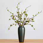Faux Spiky Ricinus Castor Bean Stem, 39" Tall Realistic Textured Pod Branch, Sculptural Vase Filler for Home Decor, Floral Arrangements, Wedding & Event Design