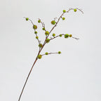 Faux Spiky Ricinus Castor Bean Stem, 39" Tall Realistic Textured Pod Branch, Sculptural Vase Filler for Home Decor, Floral Arrangements, Wedding & Event Design