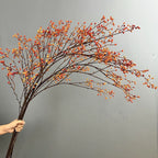 Faux Autumn Berry Branch, 45" Tall Realistic Berry Spray, Long Stem for Vase Filler, Rustic Home Decor, Wedding Arrangements & Seasonal Wreaths