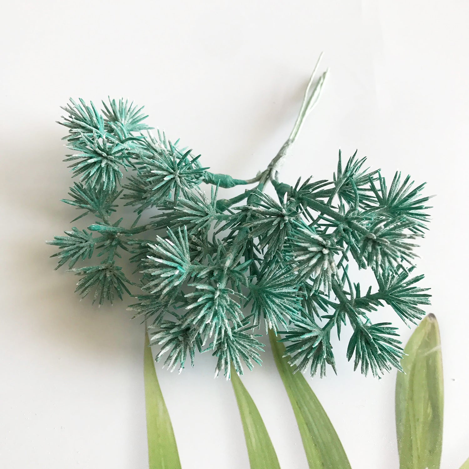 Realistic Faux Pine Pick with Cone, 5.5" Greenery Stem for DIY Crafts, Rustic Wedding Boutonnieres, Wreath Making & Holiday Floral Decor