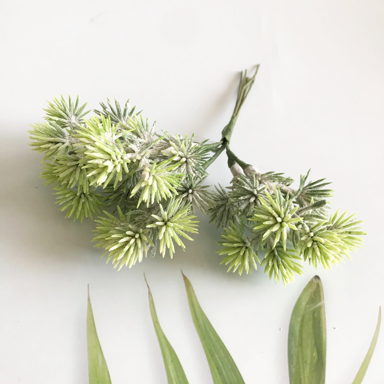 Realistic Faux Pine Pick with Cone, 5.5" Greenery Stem for DIY Crafts, Rustic Wedding Boutonnieres, Wreath Making & Holiday Floral Decor