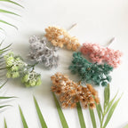 Realistic Faux Pine Pick with Cone, 5.5" Greenery Stem for DIY Crafts, Rustic Wedding Boutonnieres, Wreath Making & Holiday Floral Decor