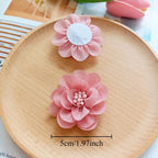 2" Fabric Wildflower Heads, Small Realistic Faux Flowers for DIY Crafts, Wedding Boutonnieres, Corsages, Hair Clips & Gift Embellishments