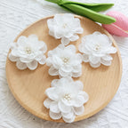 2" Fabric Wildflower Heads, Small Realistic Faux Flowers for DIY Crafts, Wedding Boutonnieres, Corsages, Hair Clips & Gift Embellishments