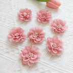 2" Fabric Wildflower Heads, Small Realistic Faux Flowers for DIY Crafts, Wedding Boutonnieres, Corsages, Hair Clips & Gift Embellishments