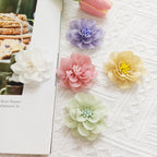 2" Fabric Wildflower Heads, Small Realistic Faux Flowers for DIY Crafts, Wedding Boutonnieres, Corsages, Hair Clips & Gift Embellishments