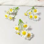 20 Pcs Mini Silk Daisy Bundles, 3" Small Faux Daisies for DIY Crafts, Rustic Wedding Decor, Wreath Making, Corsages & Gift Toppers