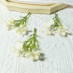 Dainty Faux Wildflower Sprigs, 10-Pack, 3-Inch Stems in 15 Colours, Realistic Look for DIY Corsages, Wedding Crafts & Bulk Floral Supply