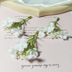 Dainty Faux Wildflower Sprigs, 10-Pack, 3-Inch Stems in 15 Colours, Realistic Look for DIY Corsages, Wedding Crafts & Bulk Floral Supply