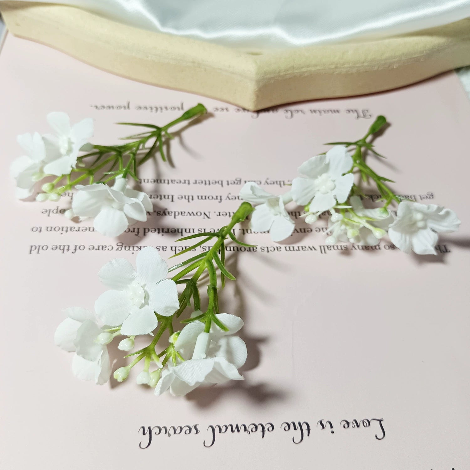 Dainty Faux Wildflower Sprigs, 10-Pack, 3-Inch Stems in 15 Colours, Realistic Look for DIY Corsages, Wedding Crafts & Bulk Floral Supply