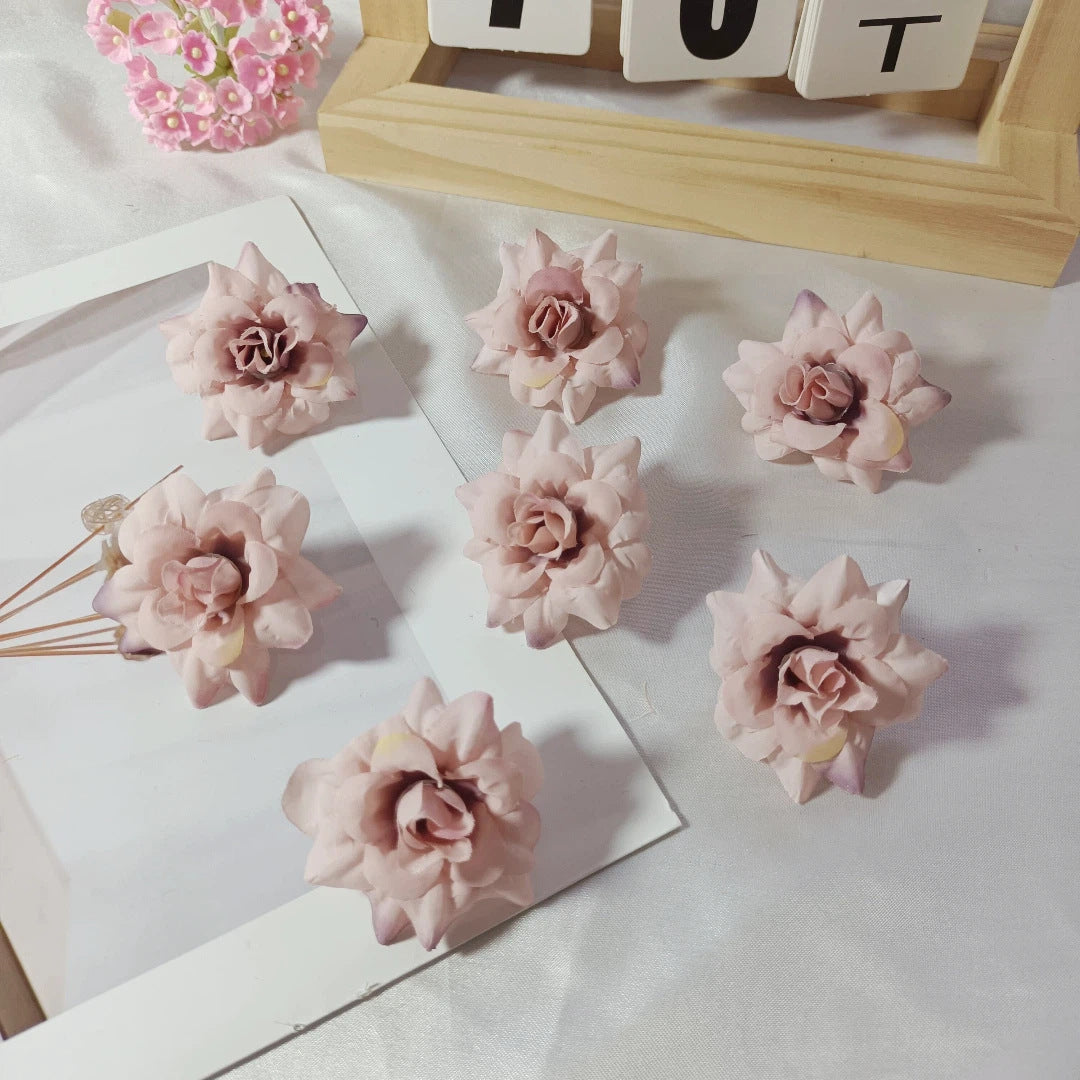 Realistic Faux Succulent Rose Heads, 4.5cm (2") - Perfect for DIY Gifts, Weddings, Home Decor, Floral Arrangements