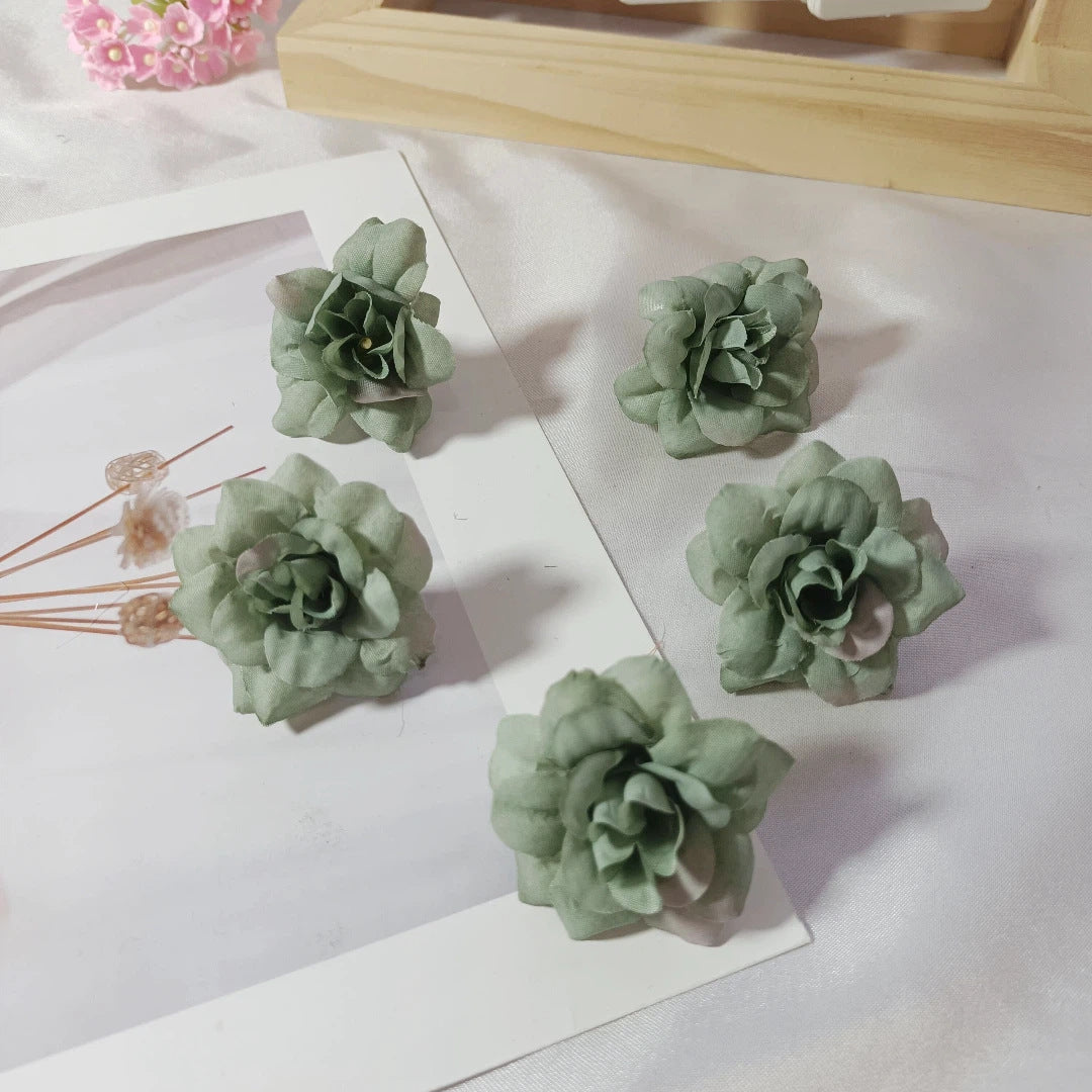 Realistic Faux Succulent Rose Heads, 4.5cm (2") - Perfect for DIY Gifts, Weddings, Home Decor, Floral Arrangements