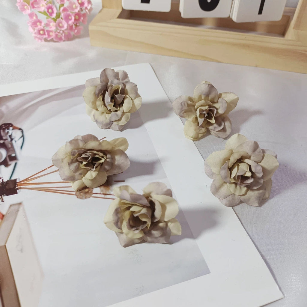 Realistic Faux Succulent Rose Heads, 4.5cm (2") - Perfect for DIY Gifts, Weddings, Home Decor, Floral Arrangements