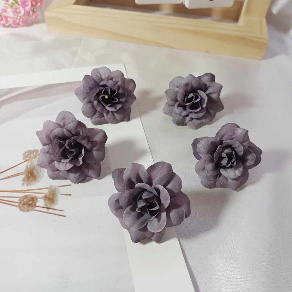 Realistic Faux Succulent Rose Heads, 4.5cm (2") - Perfect for DIY Gifts, Weddings, Home Decor, Floral Arrangements
