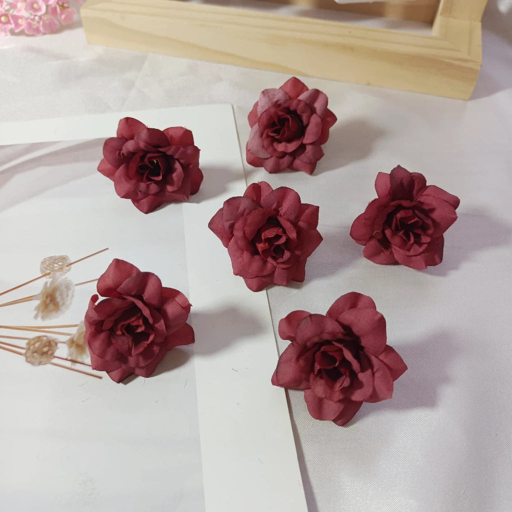 Realistic Faux Succulent Rose Heads, 4.5cm (2") - Perfect for DIY Gifts, Weddings, Home Decor, Floral Arrangements