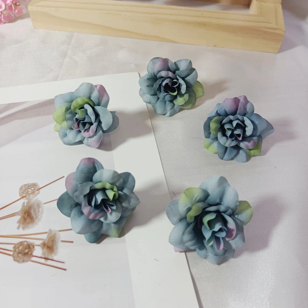 Realistic Faux Succulent Rose Heads, 4.5cm (2") - Perfect for DIY Gifts, Weddings, Home Decor, Floral Arrangements
