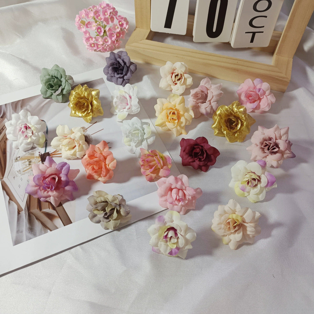 Realistic Faux Succulent Rose Heads, 4.5cm (2") - Perfect for DIY Gifts, Weddings, Home Decor, Floral Arrangements