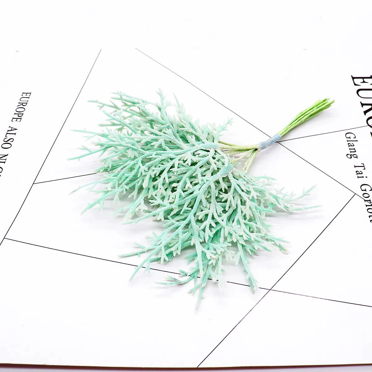 Frosted Succulent Leaf Picks, 6" Realistic Faux Greenery Spray for DIY Crafts, Wreaths & Wedding Decor, Artificial Floral Stems in 10 Colours