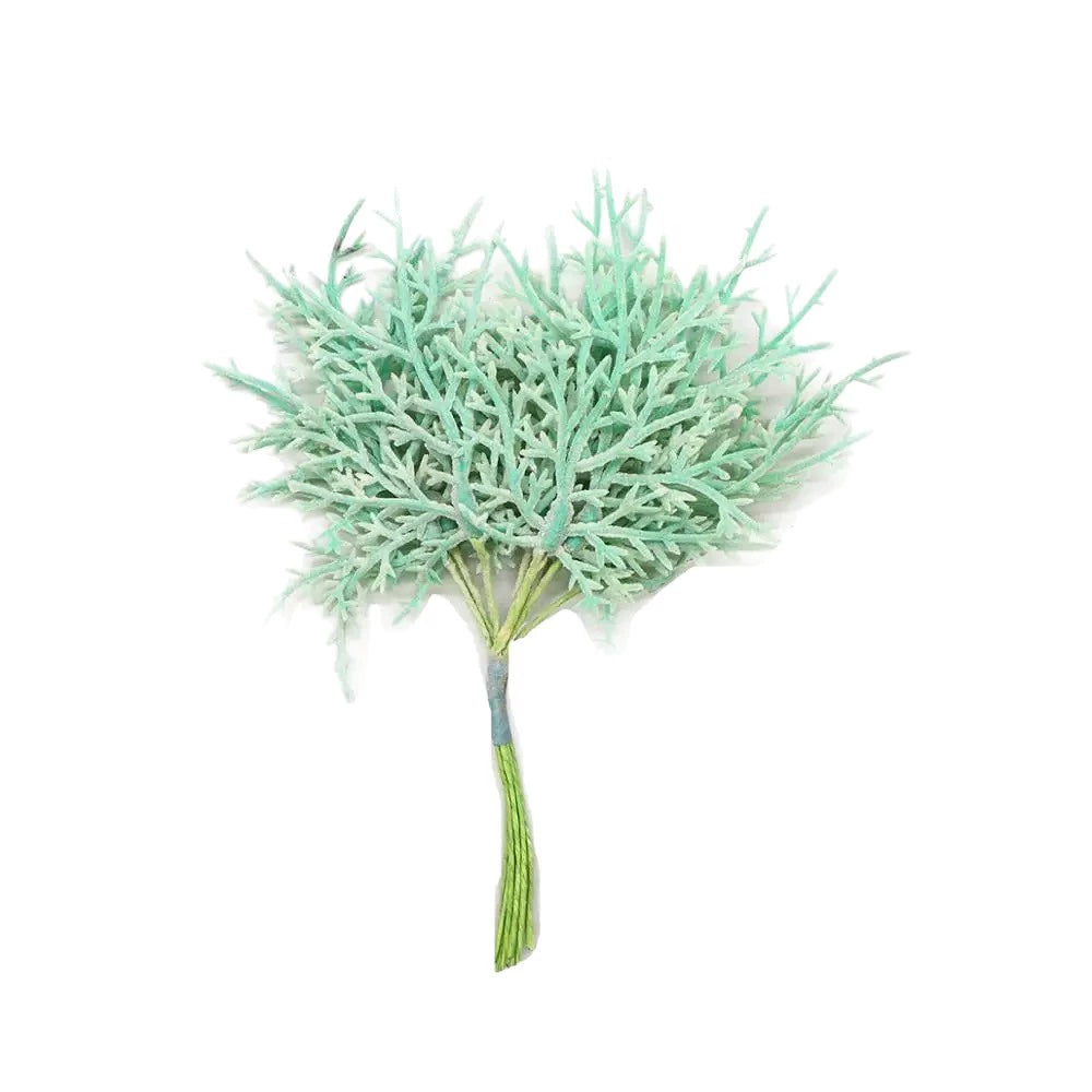Frosted Succulent Leaf Picks, 6" Realistic Faux Greenery Spray for DIY Crafts, Wreaths & Wedding Decor, Artificial Floral Stems in 10 Colours