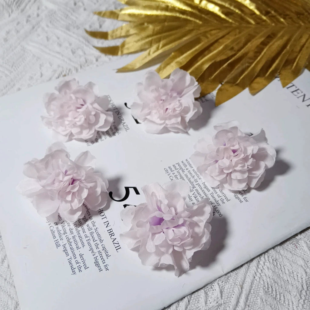 Realistic Lilac Flower Heads, 2-Inch Faux Flowers in Bulk for DIY Crafts, Wedding Decor, Wreath Making & Event Supplies