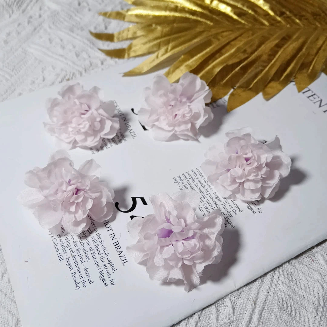 Realistic Lilac Flower Heads, 2-Inch Faux Flowers in Bulk for DIY Crafts, Wedding Decor, Wreath Making & Event Supplies