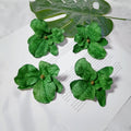 5-Pack Velvet Orchid Flower Heads, 3.5-Inch Realistic Faux Phalaenopsis Blooms, Wholesale Supplies for DIY Wedding Corsages, Boutonnières & Event Decor