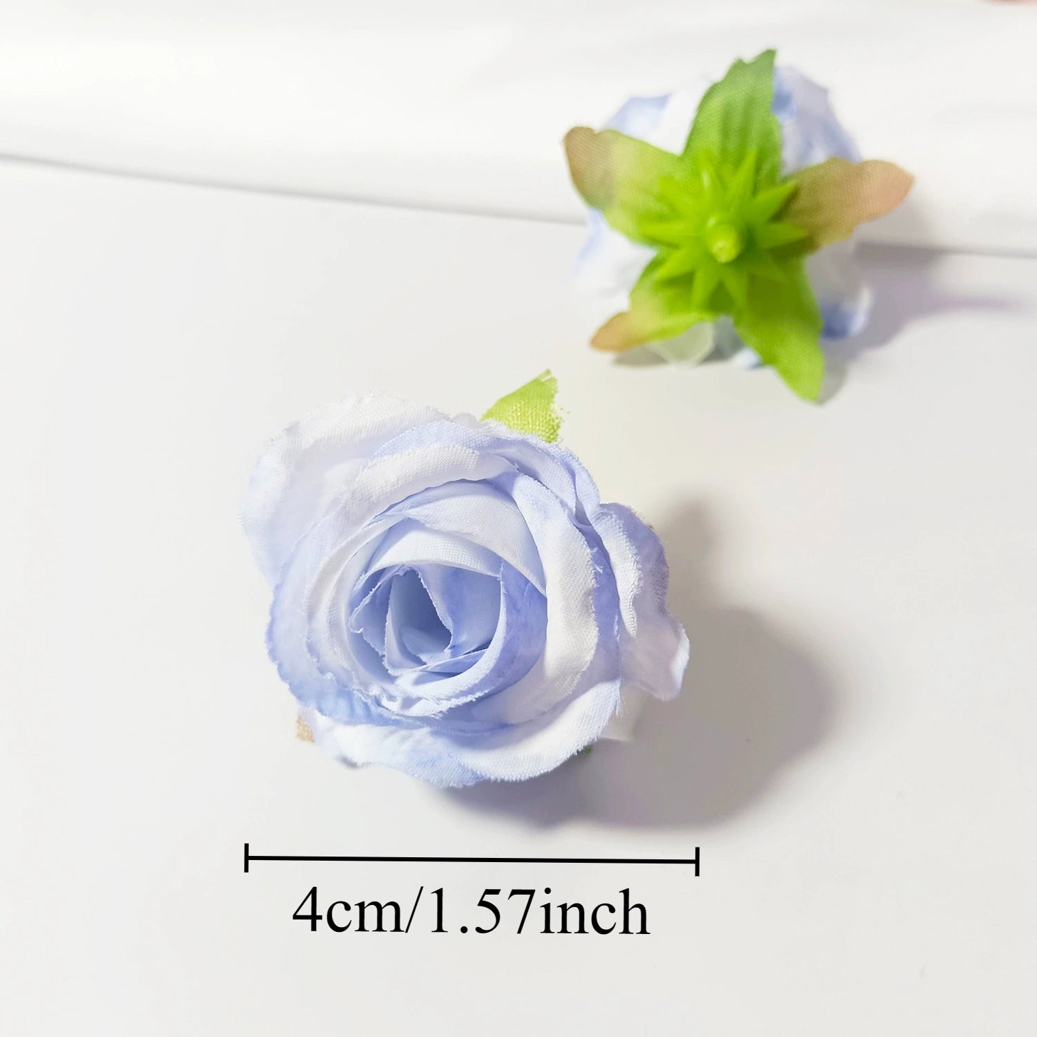 Mini Rose Heads 1.5", Realistic Faux Silk Flowers for DIY Crafts, Wedding Decor, Corsages, Boutonnieres & Gift Embellishments
