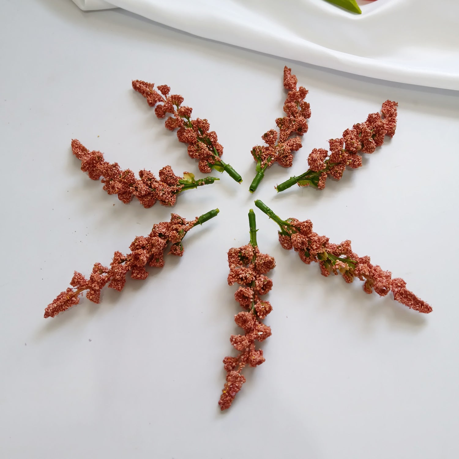 Realistic Wheat Sprays - 4.5" Faux Floral Decor, Perfect for Corsages, Wedding Bouquets, Home Accents, Cottagecore Style