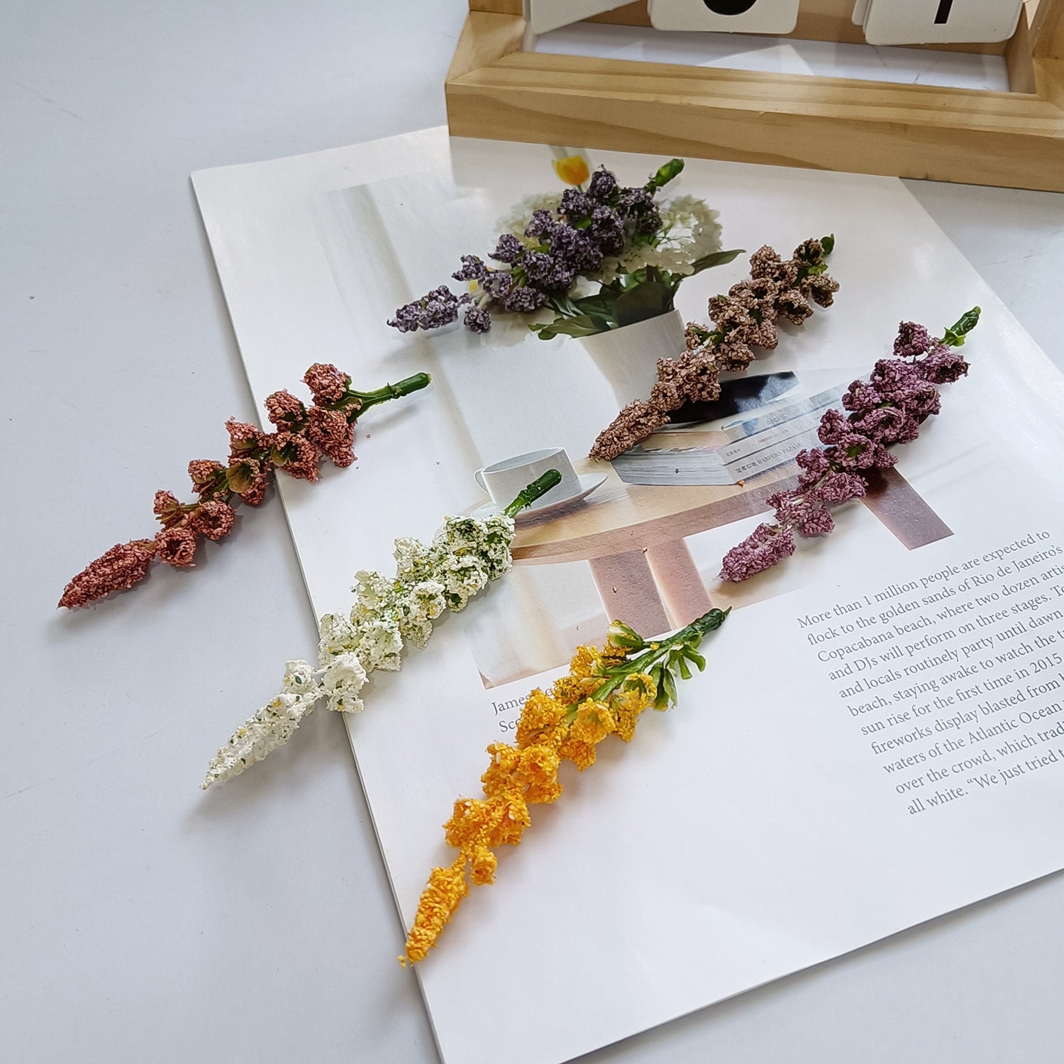 Realistic Wheat Sprays - 4.5" Faux Floral Decor, Perfect for Corsages, Wedding Bouquets, Home Accents, Cottagecore Style
