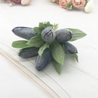 Frosted Mini Tulip Bouquet, 5.5", 6 Stems of Realistic Faux Tulips for DIY Wedding Crafts, Corsages, Small Vases & Home Decor Accents