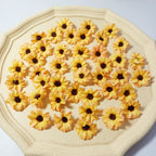 50-Pack Small Silk Daisy Heads, 1.5" Faux Cosmos Flowers for DIY Crafts, Wreaths, Wedding Decor & Event Floristry, Bulk Floral Supplies