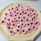 50-Pack Small Silk Daisy Heads, 1.5" Faux Cosmos Flowers for DIY Crafts, Wreaths, Wedding Decor & Event Floristry, Bulk Floral Supplies