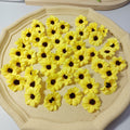 50-Pack Small Silk Daisy Heads, 1.5" Faux Cosmos Flowers for DIY Crafts, Wreaths, Wedding Decor & Event Floristry, Bulk Floral Supplies