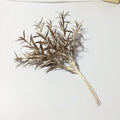 8" Faux Sparkle Leaf Spray, Small Artificial Greenery Stem for DIY Corsages, Wedding Bouquets & Home Decor, Realistic Filler Plant Branch