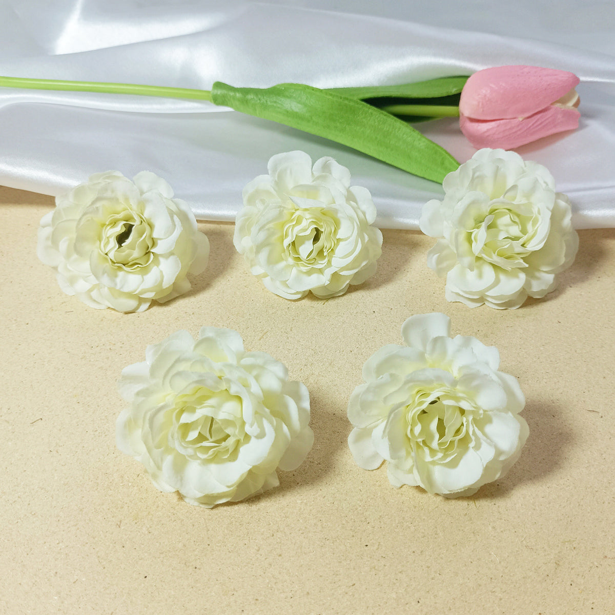 10-Pack Silk Hydrangea Heads, 2-Inch Realistic Faux Blooms, Bulk Artificial Flowers for DIY Crafts, Weddings, Wreaths, Home Decor
