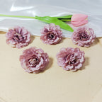 10-Pack Silk Hydrangea Heads, 2-Inch Realistic Faux Blooms, Bulk Artificial Flowers for DIY Crafts, Weddings, Wreaths, Home Decor