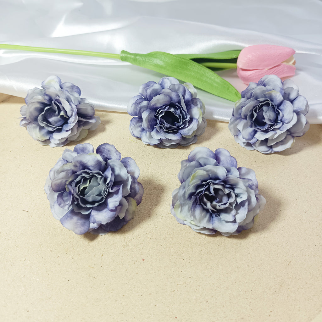 10-Pack Silk Hydrangea Heads, 2-Inch Realistic Faux Blooms, Bulk Artificial Flowers for DIY Crafts, Weddings, Wreaths, Home Decor