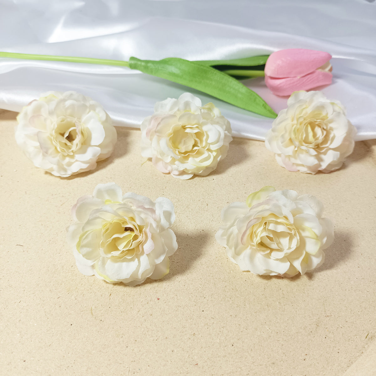 10-Pack Silk Hydrangea Heads, 2-Inch Realistic Faux Blooms, Bulk Artificial Flowers for DIY Crafts, Weddings, Wreaths, Home Decor