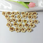 Bulk 100-Pack Mini Daisy Flower Heads, 1" Realistic Faux Flowers for DIY Wedding Crafts, Corsages & Millinery Embellishments
