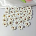 Bulk 100-Pack Mini Daisy Flower Heads, 1" Realistic Faux Flowers for DIY Wedding Crafts, Corsages & Millinery Embellishments