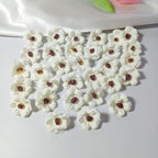 Bulk 100-Pack Mini Daisy Flower Heads, 1" Realistic Faux Flowers for DIY Wedding Crafts, Corsages & Millinery Embellishments
