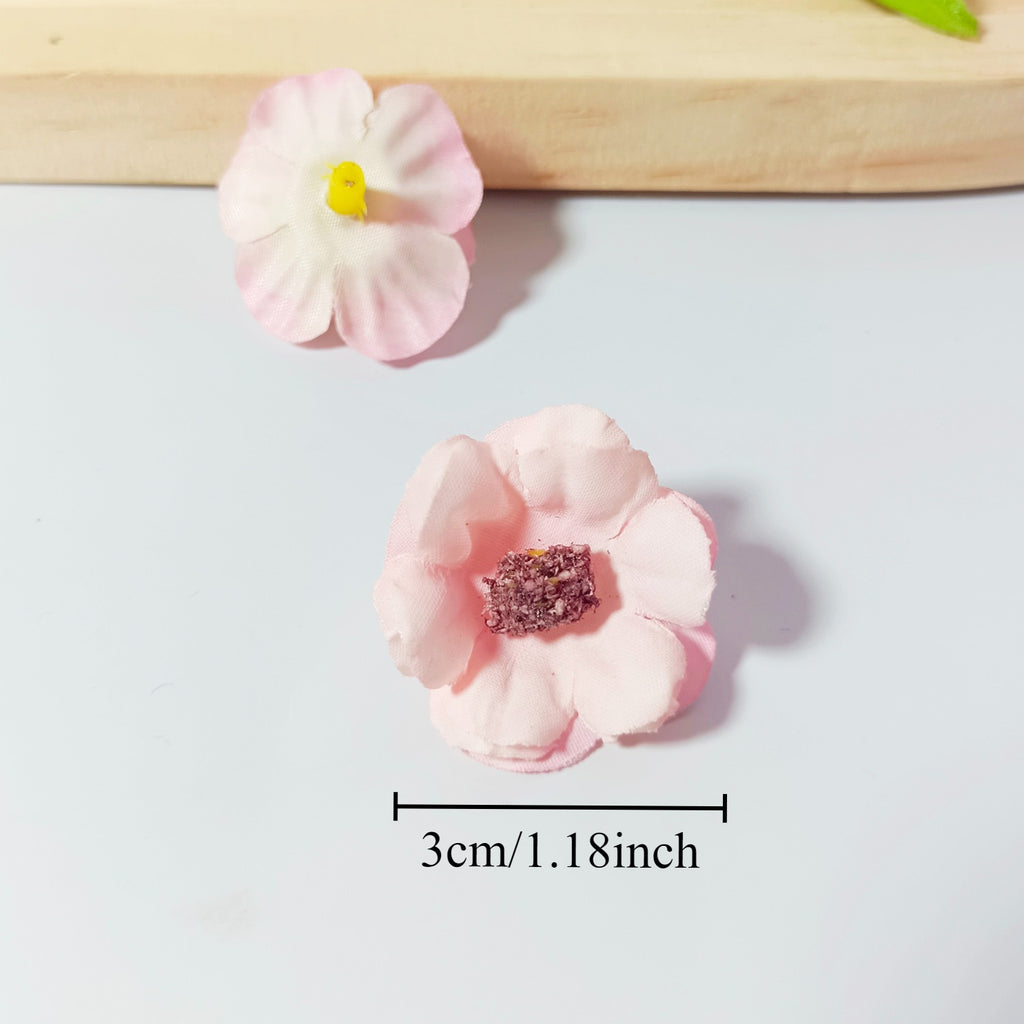 Bulk 100-Pack Mini Daisy Flower Heads, 1" Realistic Faux Flowers for DIY Wedding Crafts, Corsages & Millinery Embellishments